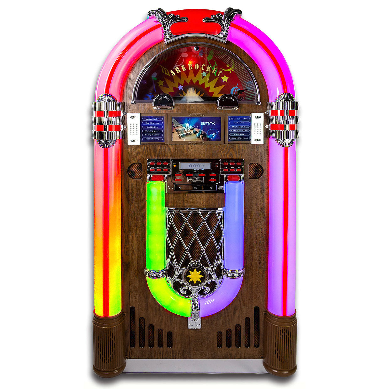 Saturn V Full Size Bluetooth Vinyl Record Jukebox