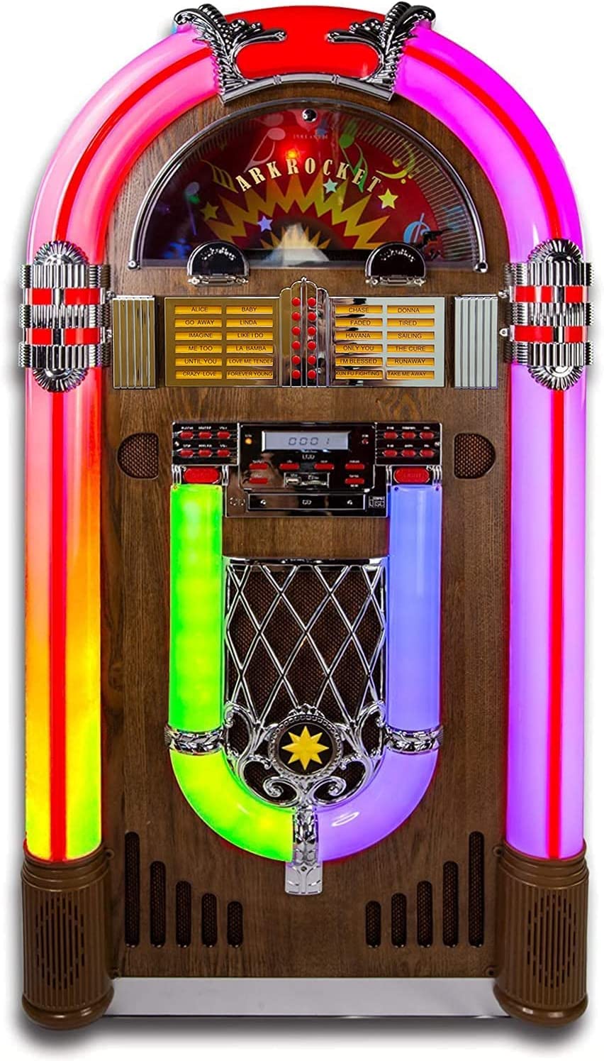 Saturn V Full Size Bluetooth Vinyl Record Jukebox
