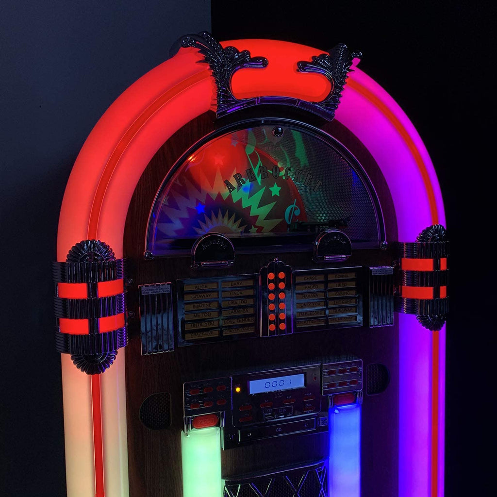 Saturn V Full Size Bluetooth Vinyl Record Jukebox