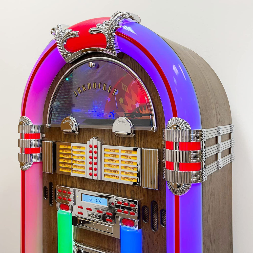 Saturn V Full Size Bluetooth Vinyl Record Jukebox