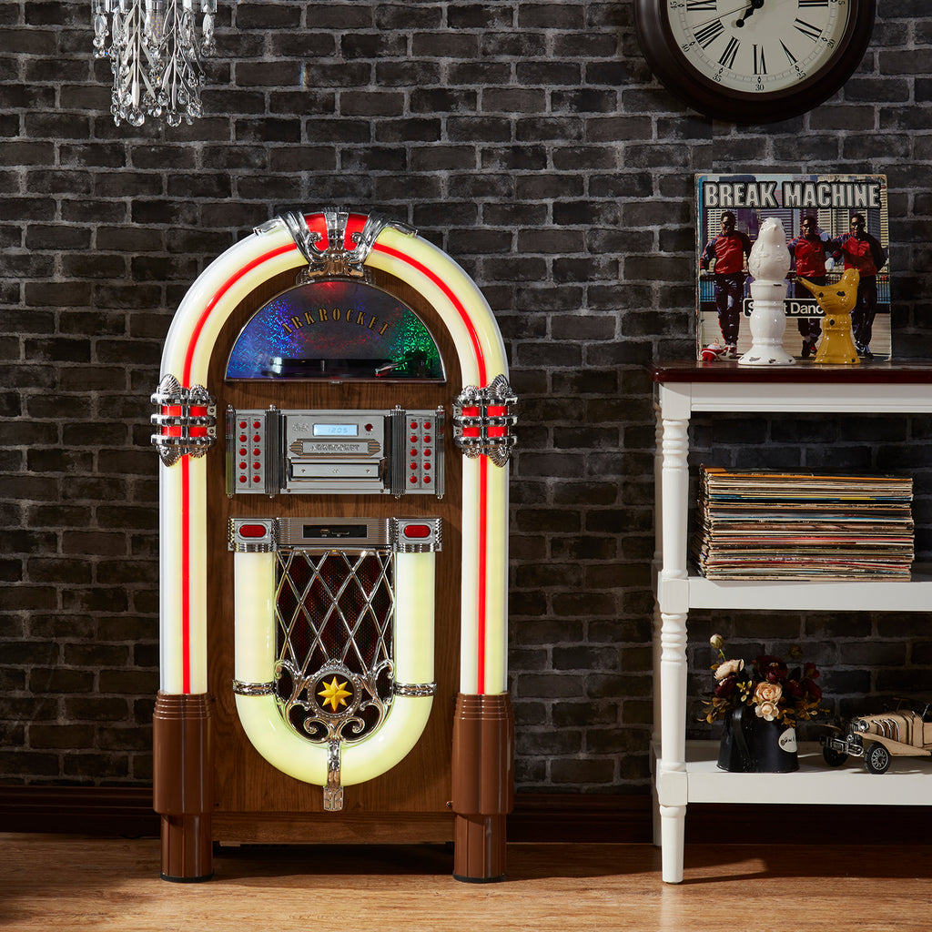 Taurus II Mid-Size Jukebox - Oak