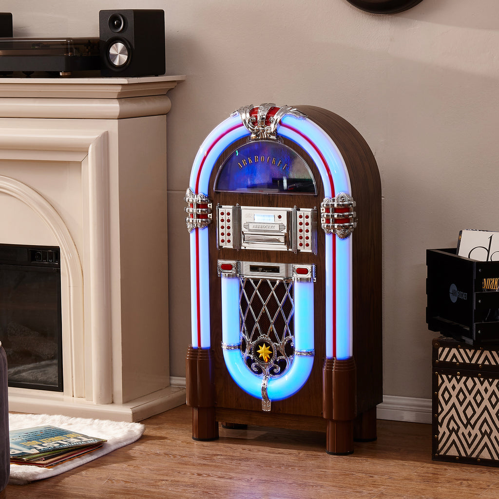 Taurus II Mid-Size Jukebox - Oak