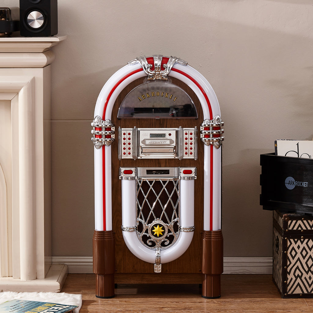 Taurus II Mid-Size Jukebox - Oak