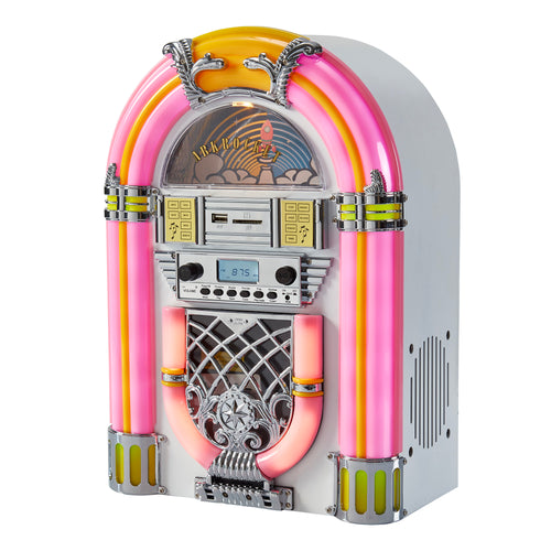 Arkrocket Athena Mini Jukebox - White/Pink