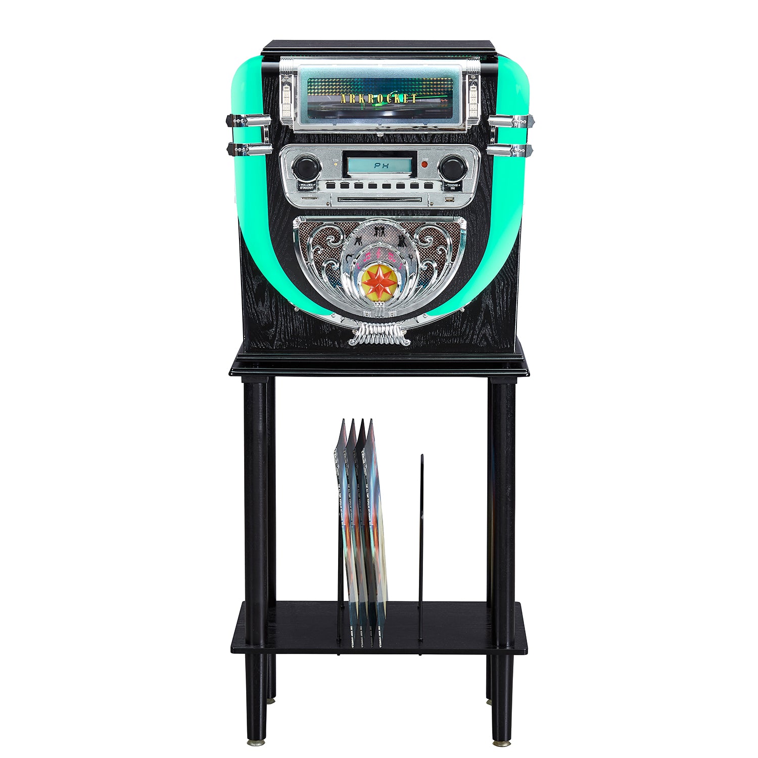 Boston Tabletop Jukebox Record Player Entertainment System
