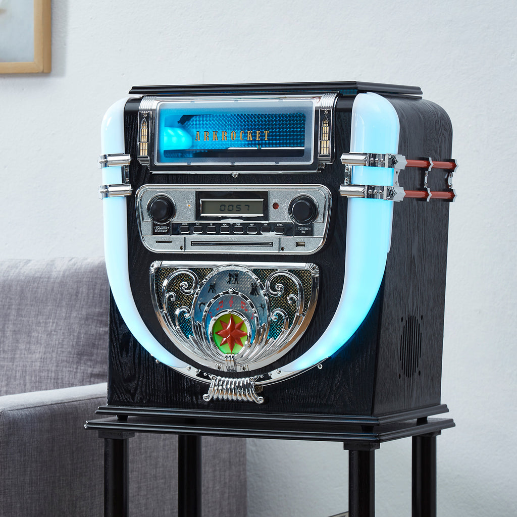 Boston Tabletop Jukebox Record Player Entertainment System
