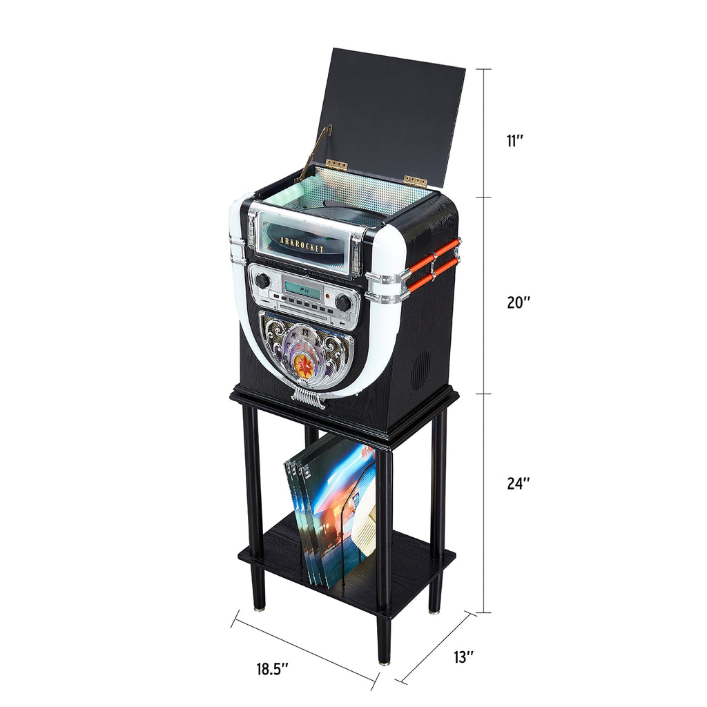 Boston Tabletop Jukebox Record Player Entertainment System
