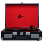 Curiosity III Suitcase Bluetooth Turntable - Black Red