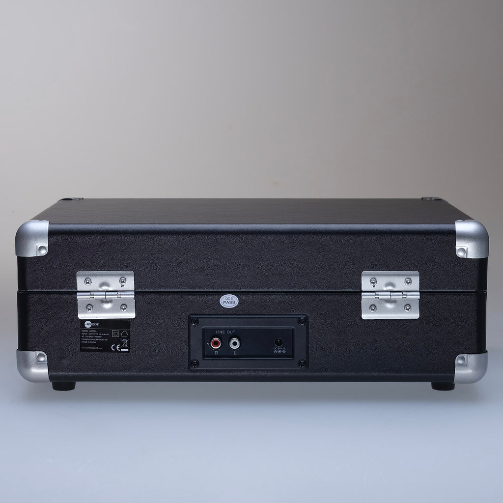 Curiosity III Suitcase Bluetooth Turntable - Black Red