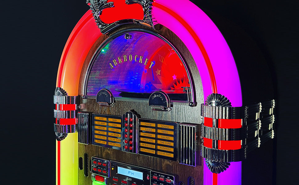 Saturn V Full Size Bluetooth Vinyl Record Jukebox