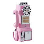 Ryan Bros. American Retro 1950's Payphone with Coin Bank - Pink