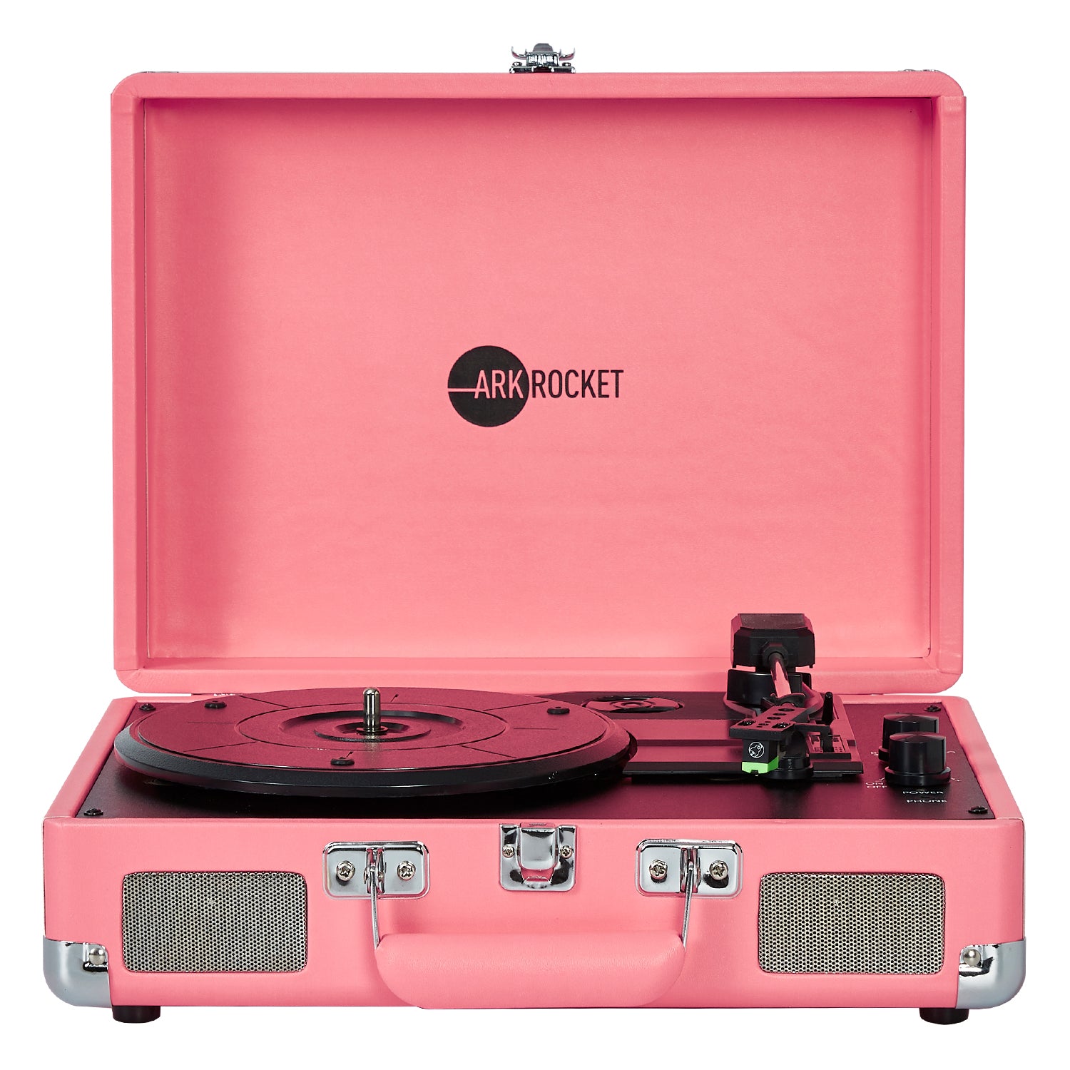 Curiosity III Suitcase Bluetooth Turntable — Neon Pink — view 1