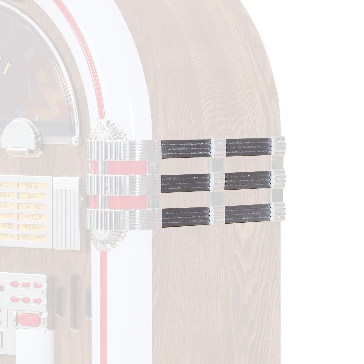 Saturn V Silver Side Decorative Strips (3-pack) — view 1
